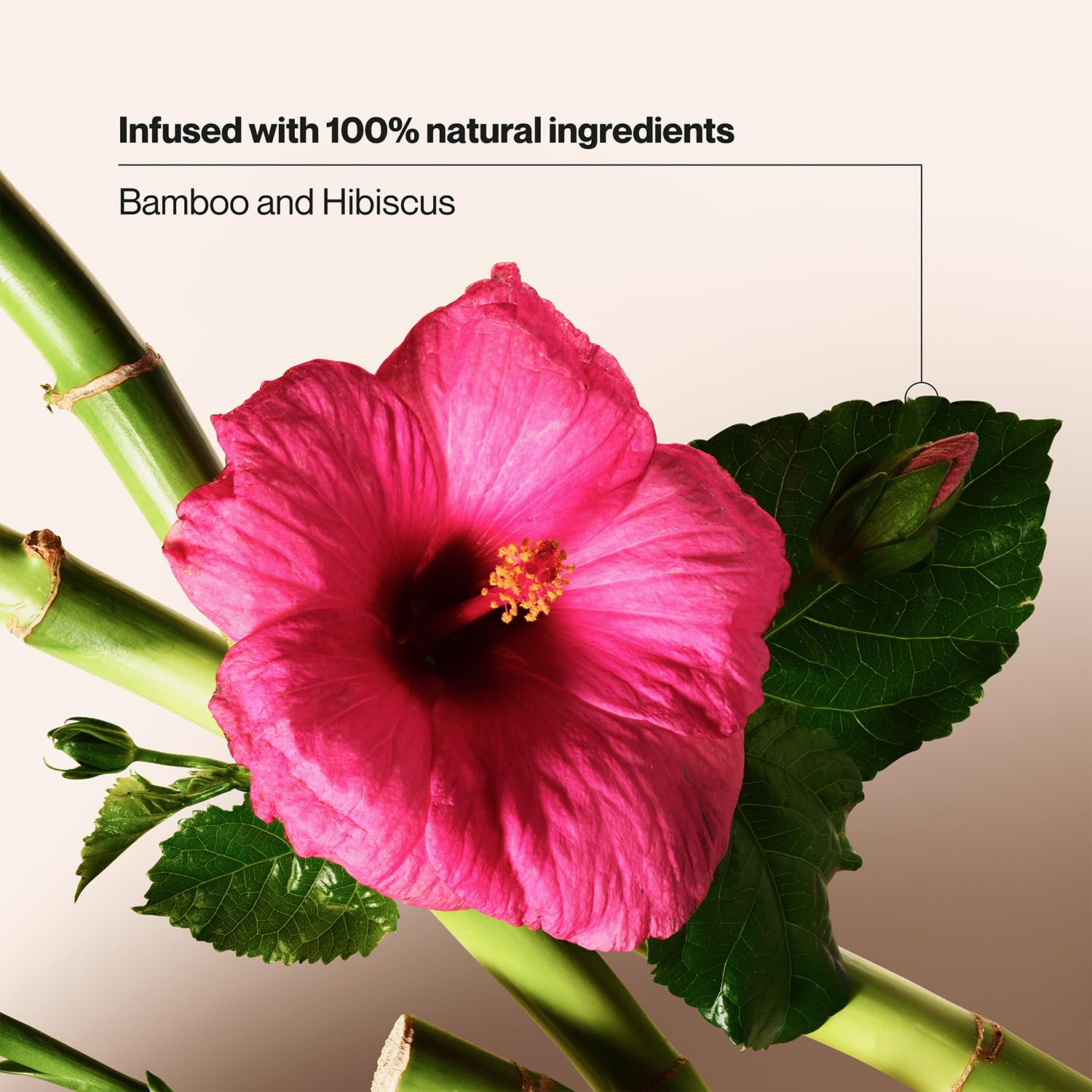 Suave Bamboo & Hibiscus shampoo dispenser shown for easy daily use.