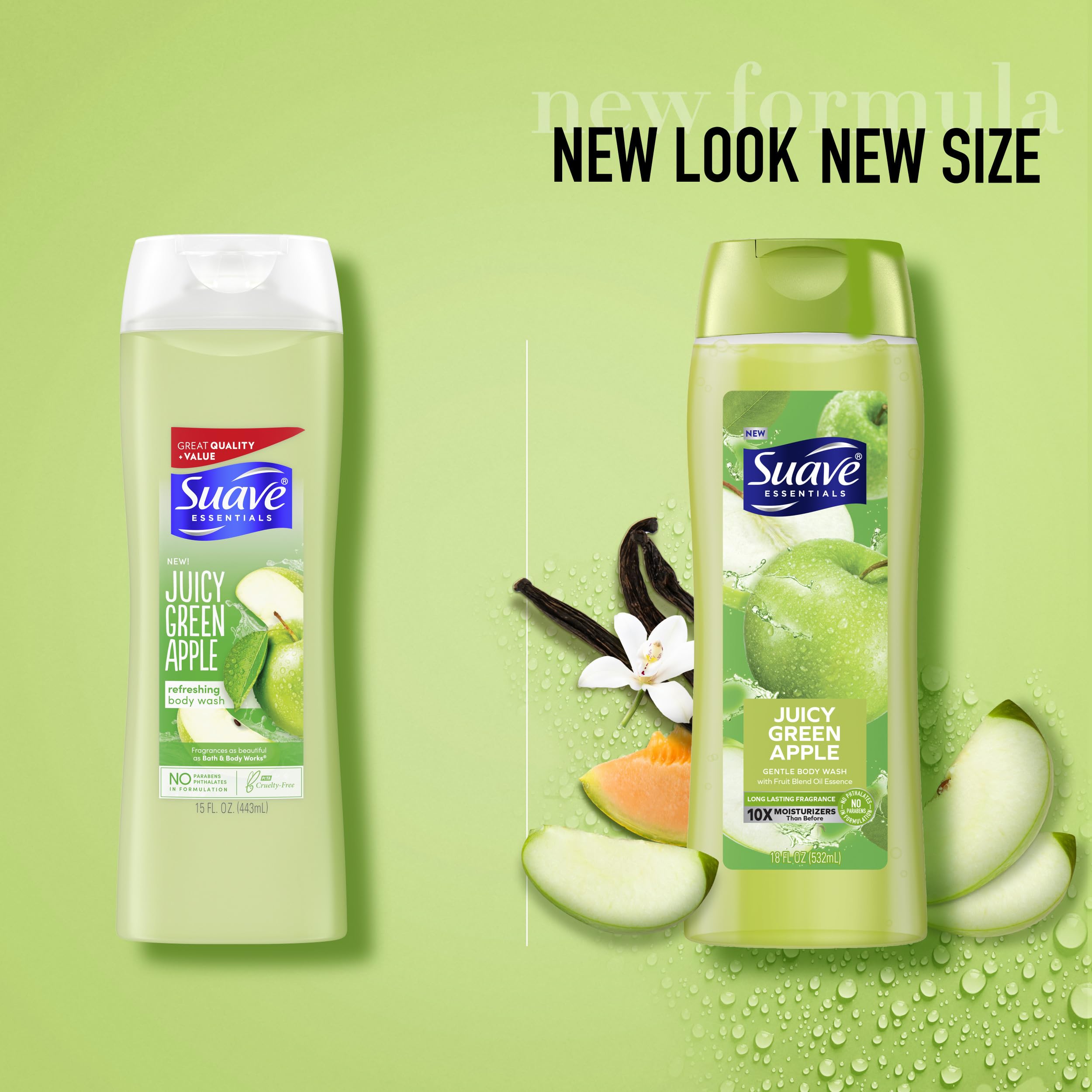 Suave Body Wash Mango Citrus bottle with tropical scent for daily use