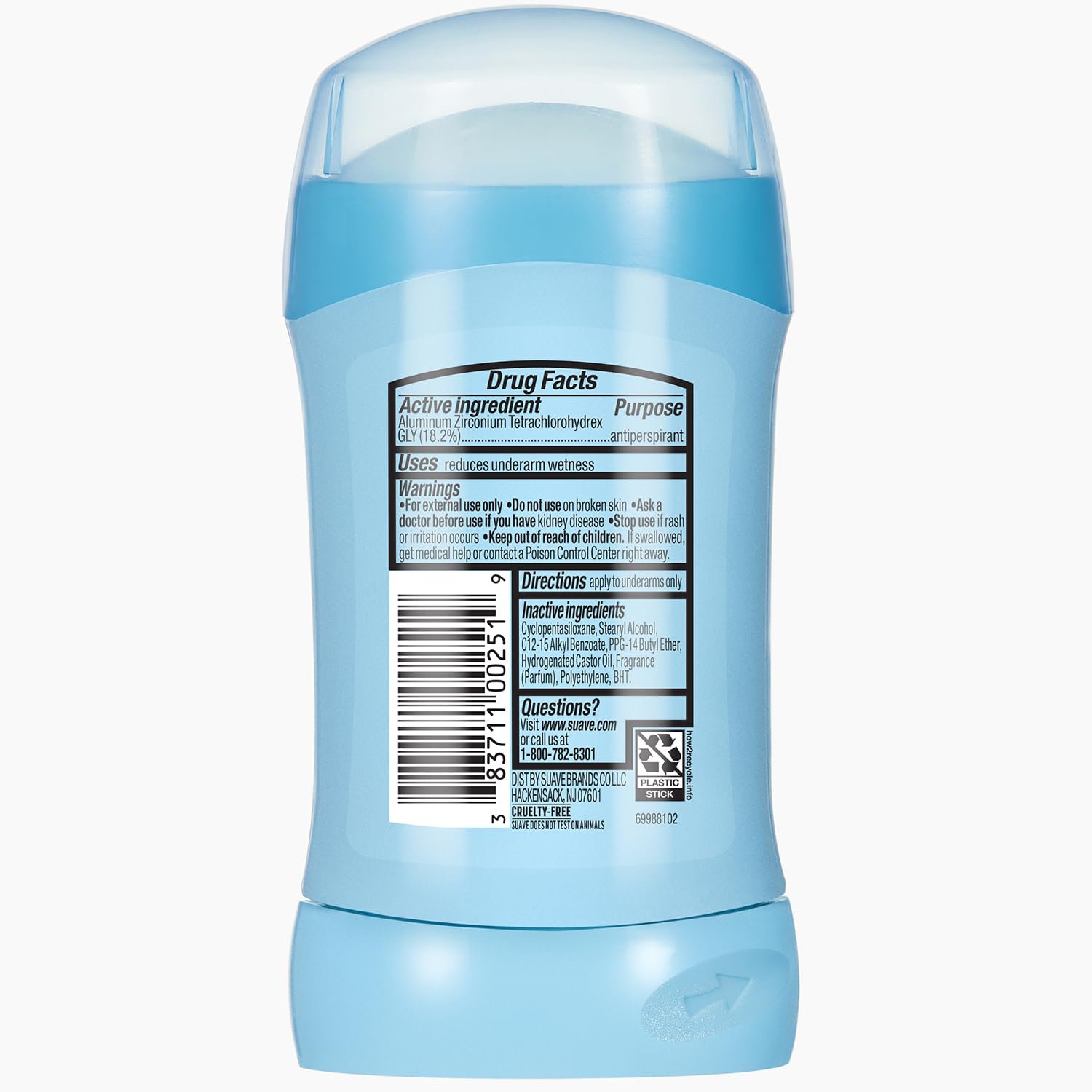 Suave Coconut Kiss 6-pack display highlights budget-friendly everyday freshness.