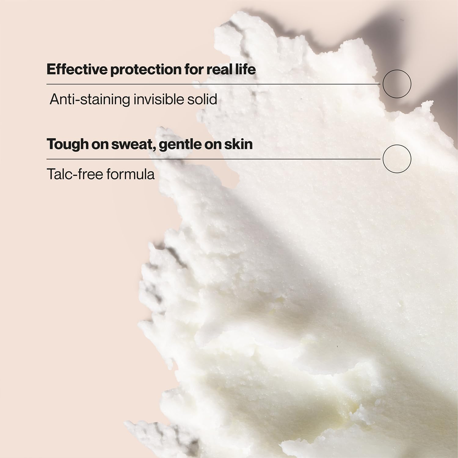 Suave Coconut Kiss soothing-skin close-up signals talc-free, gentle formula.