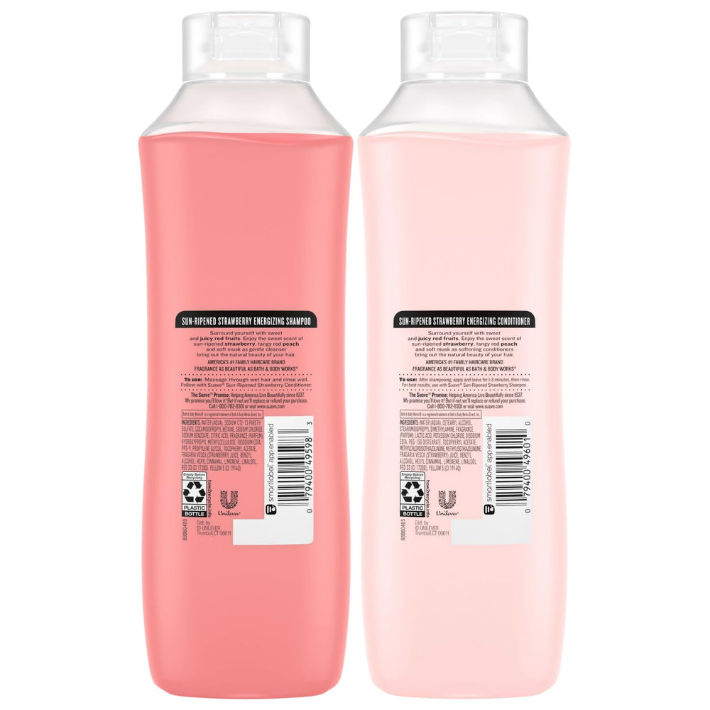 Suave cruelty-free PETA-certified logo—ethical hair care.