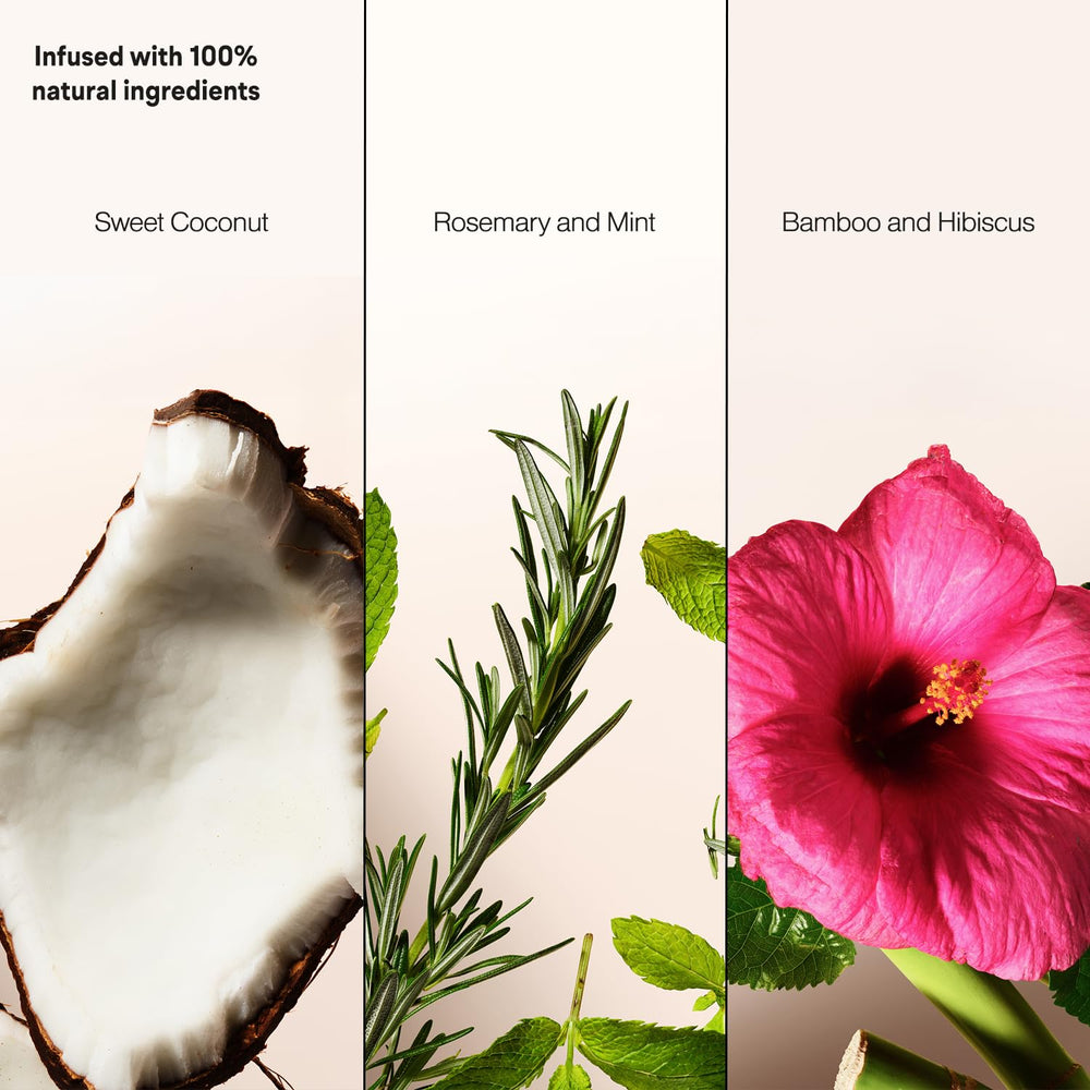 Suave dry shampoo bamboo-hibiscus spray provides lightweight lift for flat hair