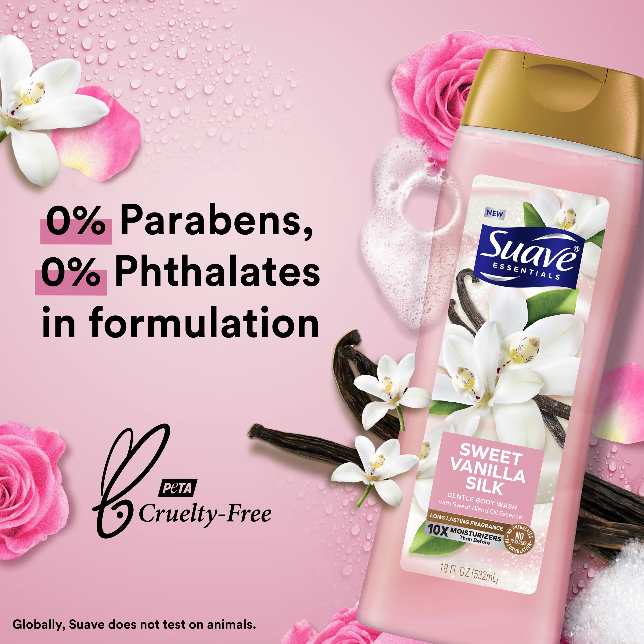 Gel de ducha Suave beso de coco: fragancia tropical para ducha revitalizante.
