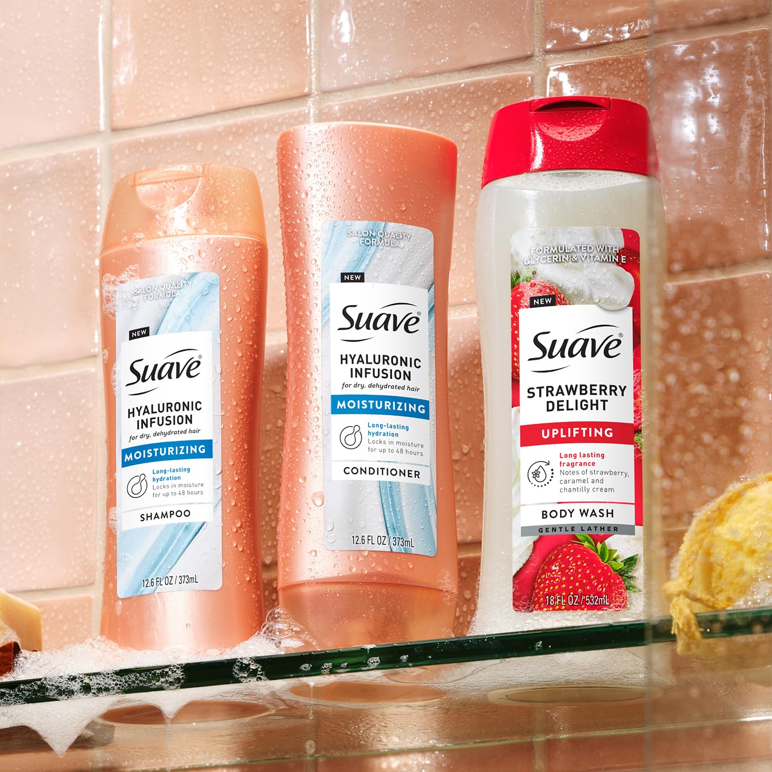 Suave Hyaluronic Infusion cruelty-free logo demonstrates ethical beauty choice