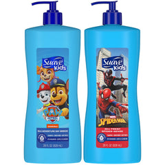 Suave Kids 3-in-1 Spiderman bottle with tear-free gentle cleansing for kids
