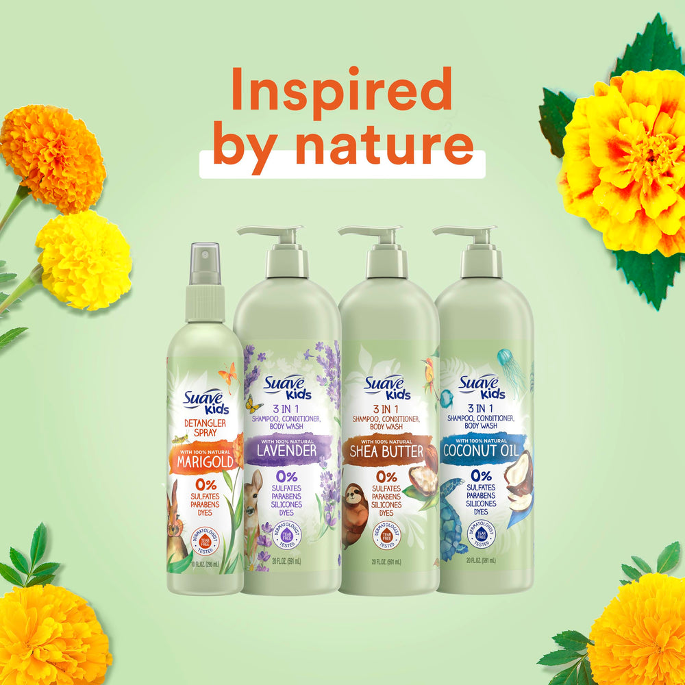 Suave Kids shampoo lather close-up highlighting mild formula