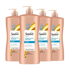 Suave Moroccan Infusion conditioner bottle ready for daily shine.