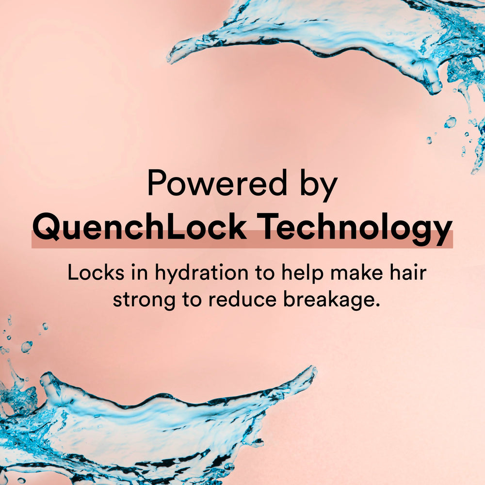 Suave Moroccan Oil Infusion texture close-up shows micro-moisturizing particles at work.