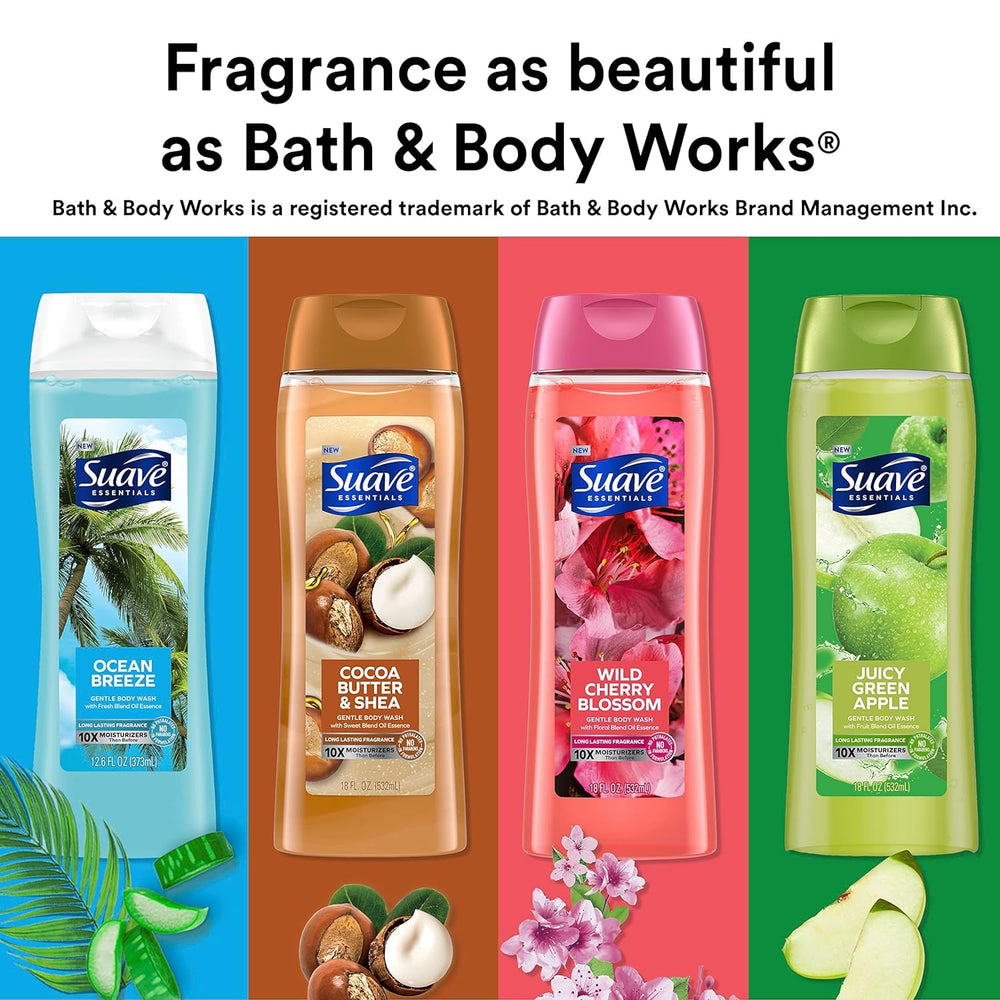 Six-pack packaging of Suave Ocean Breeze for family value and consistency