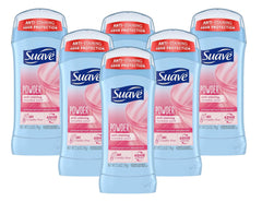 Suave pack6 invisible solid deodorant stick product shot for everyday wear