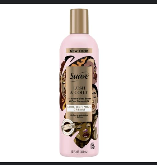 Suave Professionals Natural Hair Shea Butter Coconut Oil bottle pour for frizz control and shine