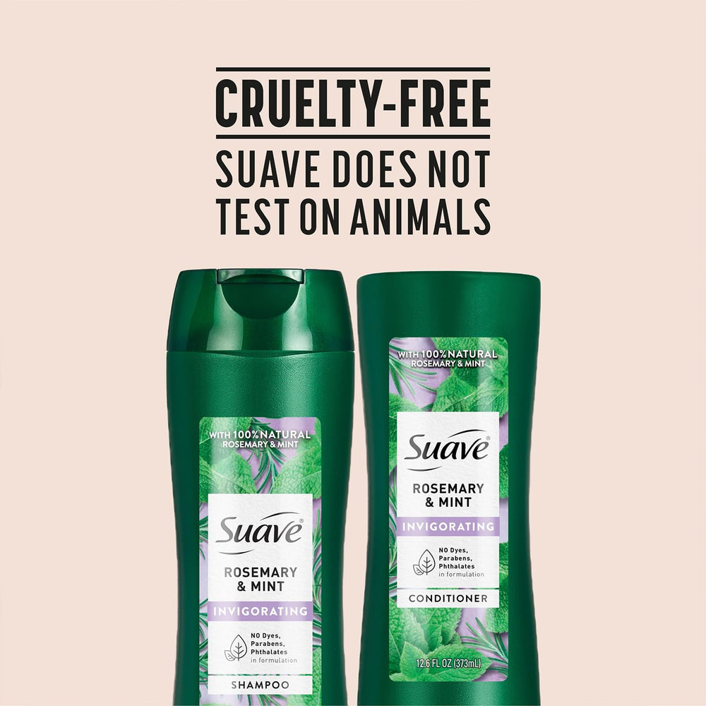Two-piece Suave Rosemary Mint set box image communicates value.