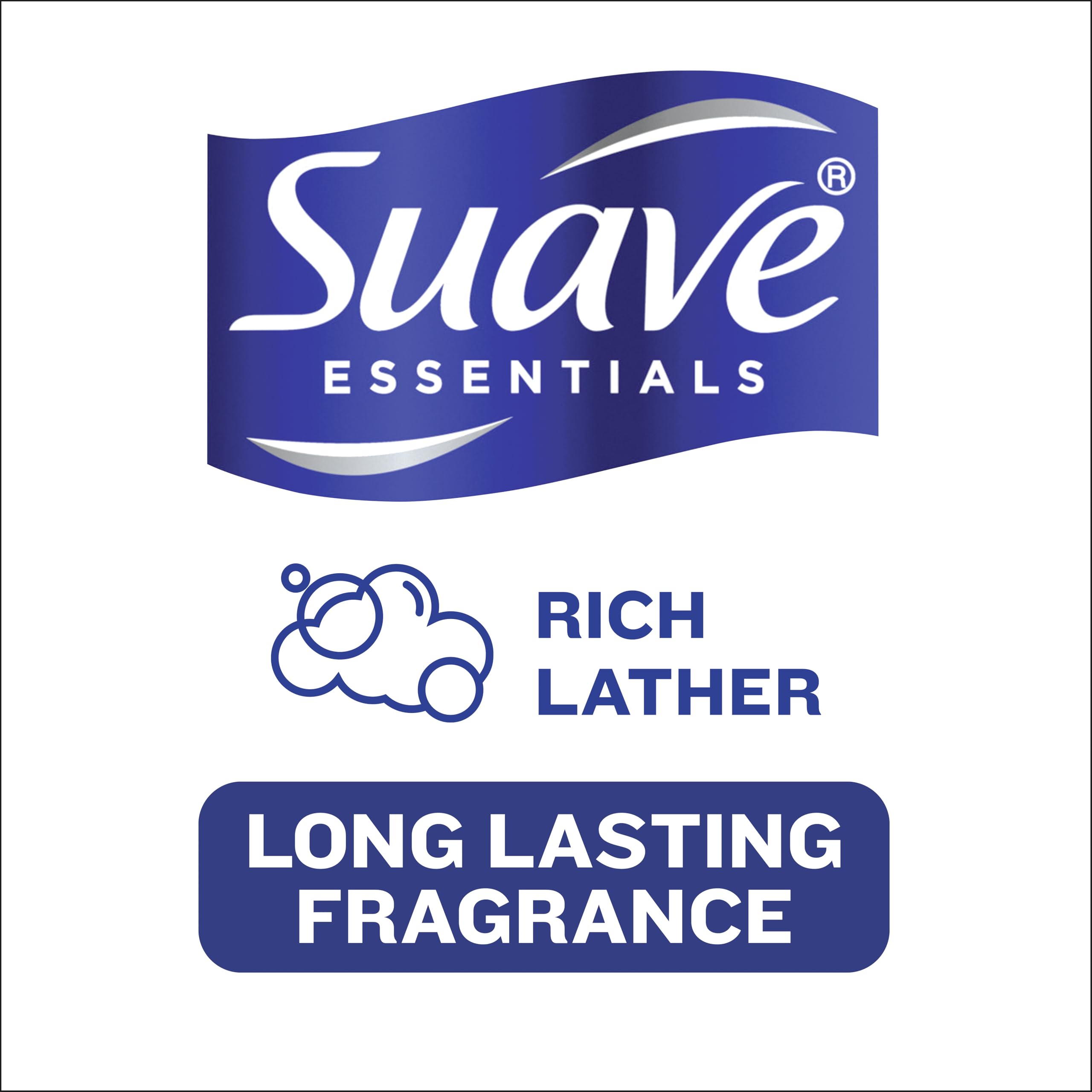 Suave shampoo-conditioner set display; family-sized duo for everyday use.