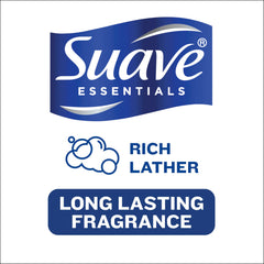 Suave shampoo-conditioner set display; family-sized duo for everyday use.