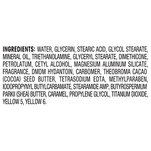 Unilever Suave Skin Solutions Cocoa Butter & Shea 24-hour moisturization label.