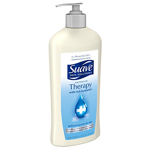 Suave Skin Solutions Advanced Therapy before after dry skin comparison