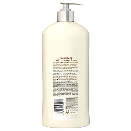 Unilever Suave Skin Solutions Cocoa Butter & Shea texture-closeup highlights creamy moisturization.
