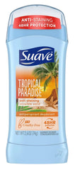Suave Tropic Paradise packaging highlighting six-pack for value and convenience