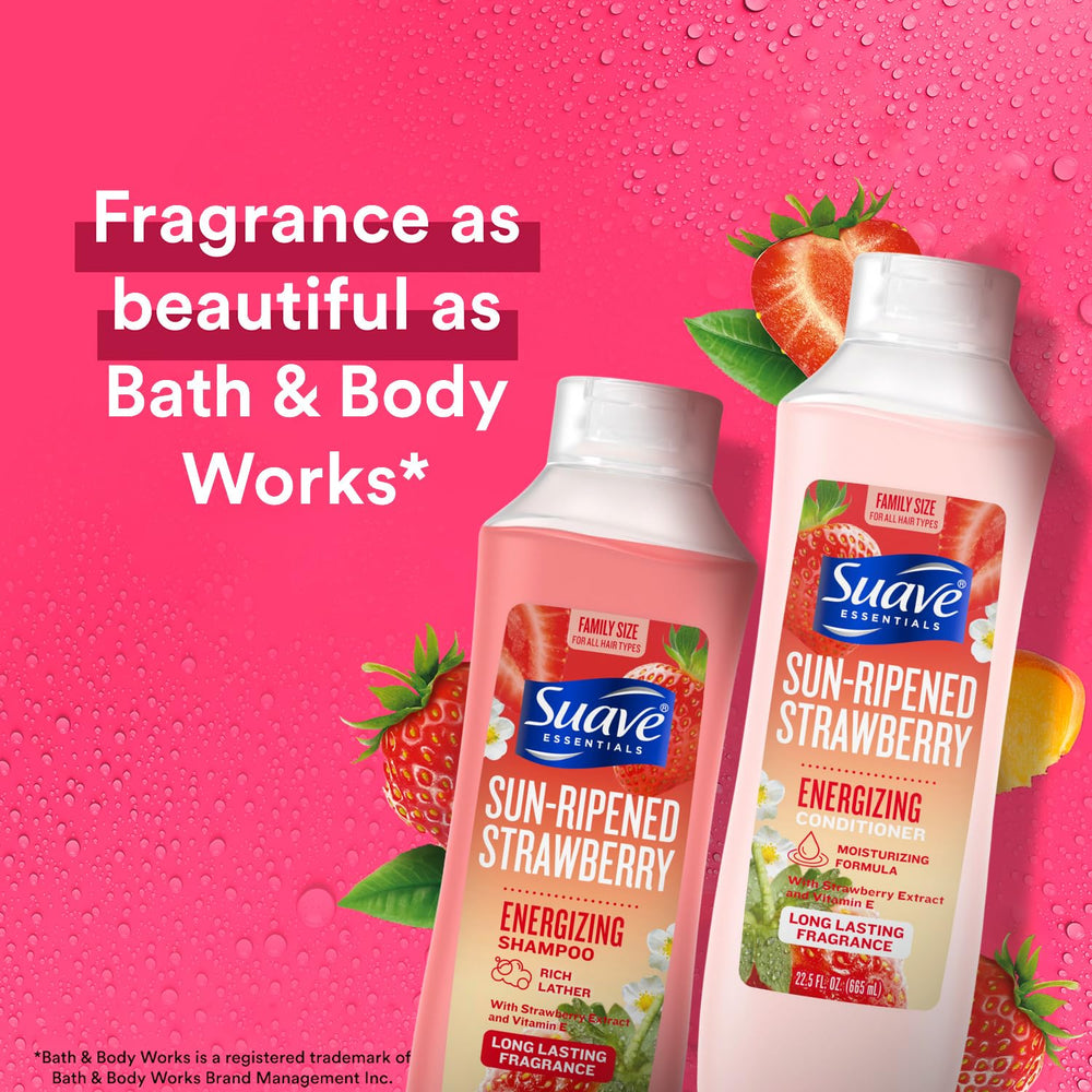Suave Tropical Coconut conditioner bottle—soft, manageable hair after use.