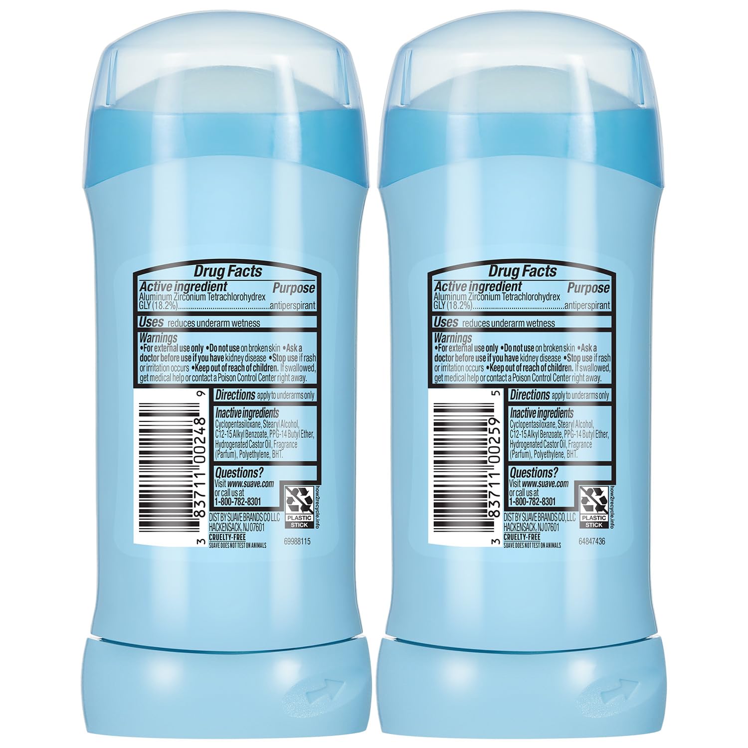 Suave variety-pack shot showing all scents together for shopping ease.