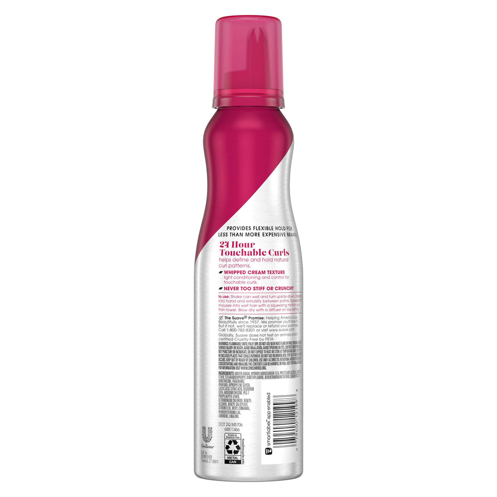 Suave Whipped Mousse application demonstrates quick styling for defined waves.