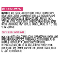 Suave Wild Cherry Blossom conditioning application hair image shows detangling ease.