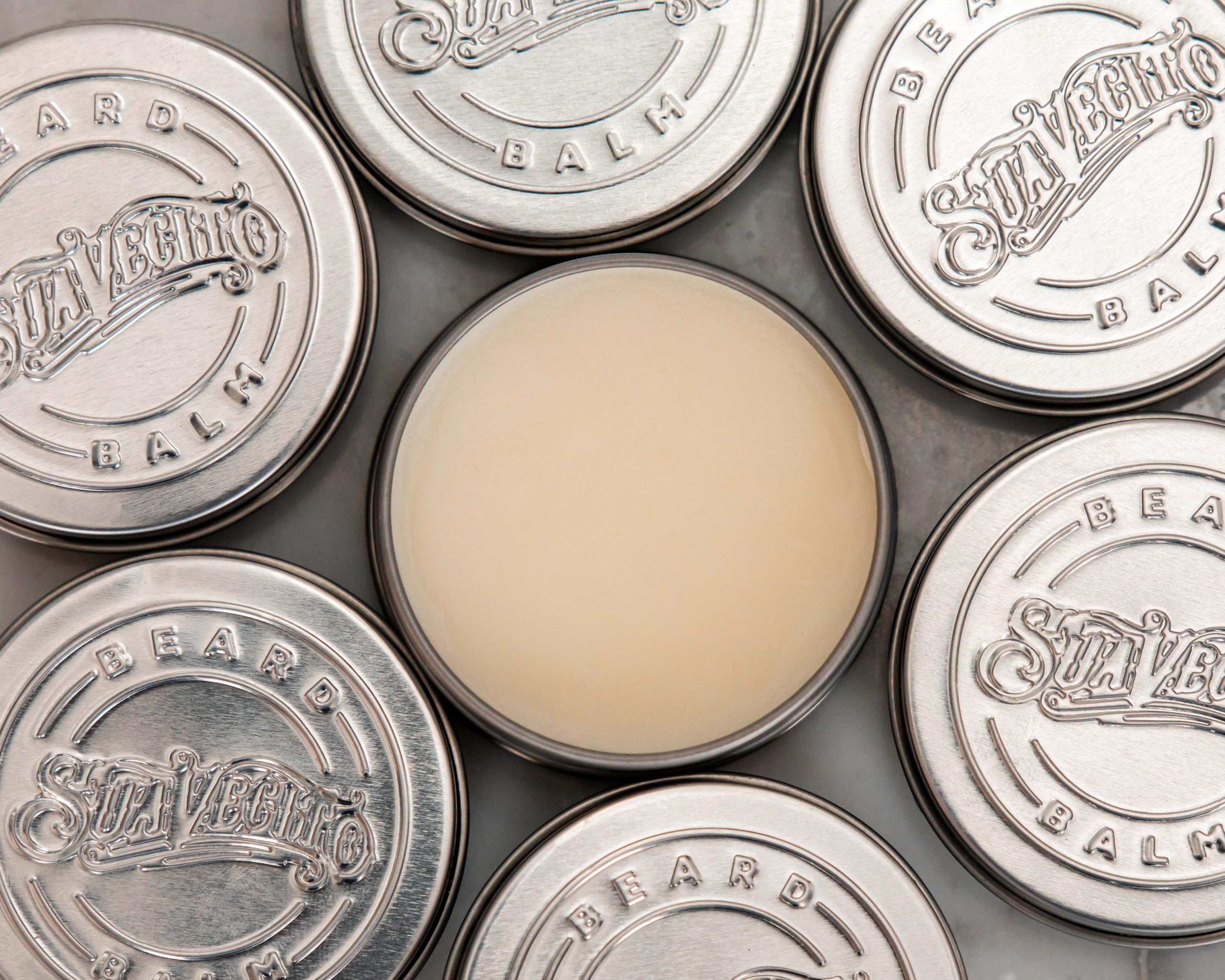 Suavecito beard balm nourishing skin beneath while conditioning hair