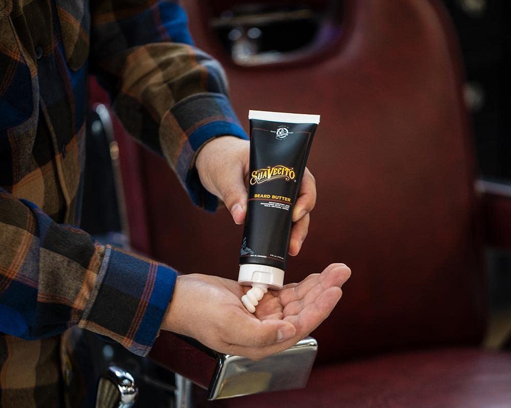 Suavecito Beard Butter scent detail highlighting Original fragrance