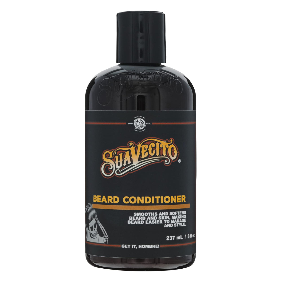 Suavecito Beard Conditioner bottle front for smoother facial hair.