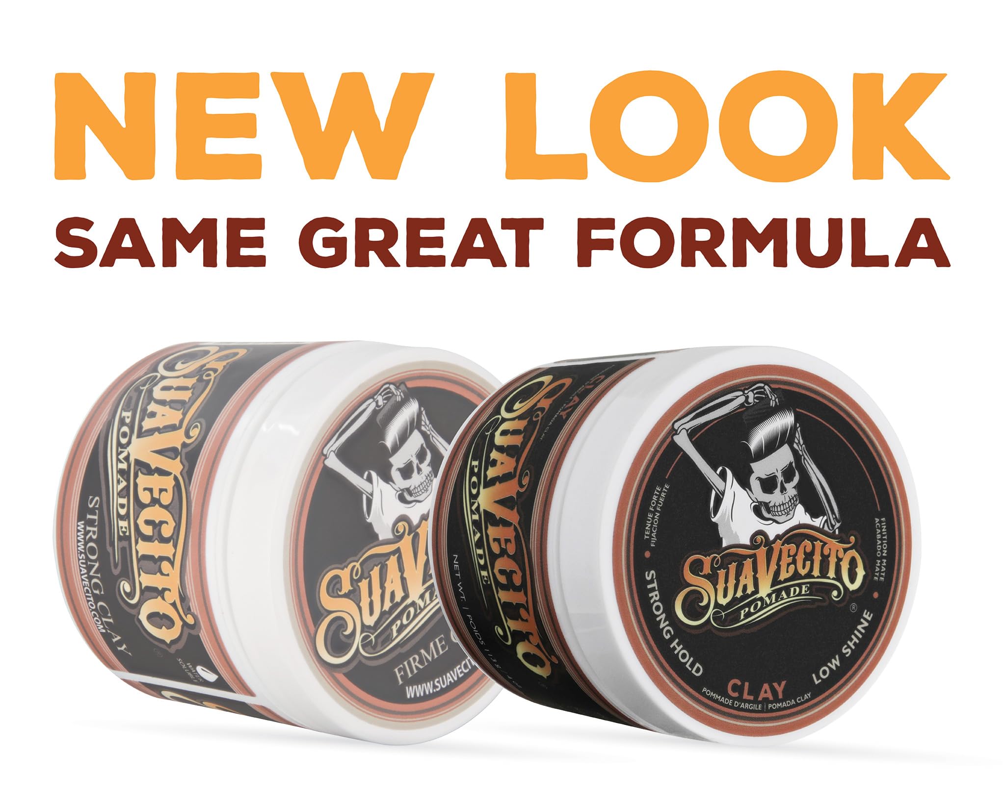 Suavecito Firme Clay 2-pack ready for daily styling rituals.