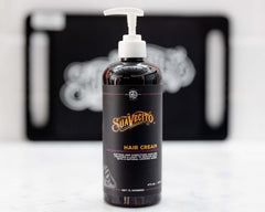 Suavecito Hair Cream soft-hair closeup highlights conditioning without crunch