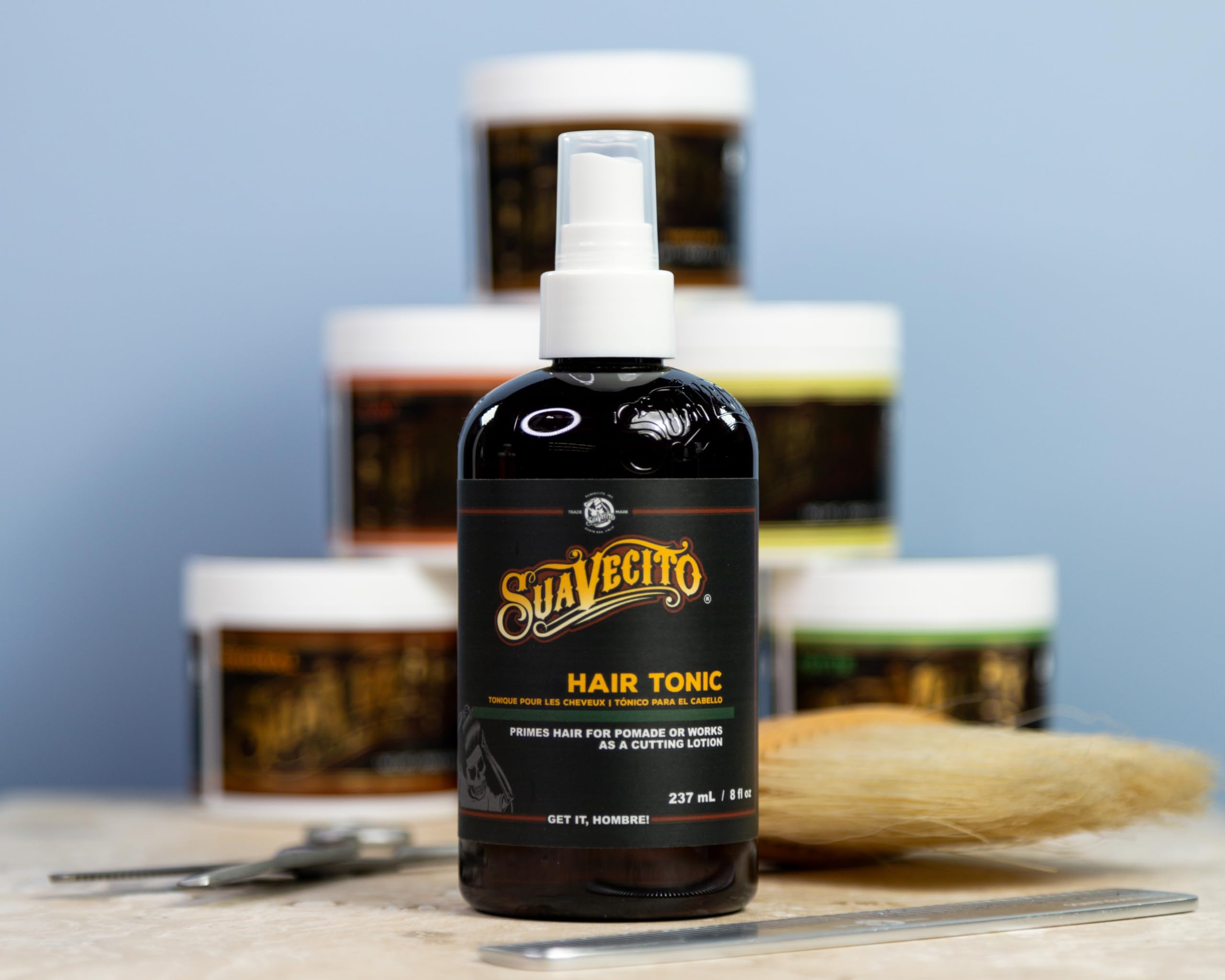 Suavecito with witch hazel and horsetail nourishes scalp and combats breakage