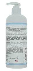 Suavecito Kid's 3-in-1 pump bottle close-up with gentle bubbles for bath time.