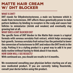 Suavecito Matte Hair Cream being applied showing easy, quick styling.