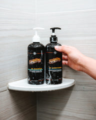 Suavecito OG brand label closeup; premium scent and packaging that complements daily grooming routine.