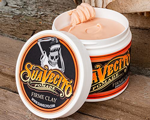 Suavecito Pomade Firme Clay packaging shot for easy product recognition