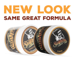 Suavecito Pomade Firme Hold pompadour styling showcase features medium shine and strong control.