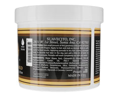 Suavecito pomade hand application shows creamy texture for easy styling.