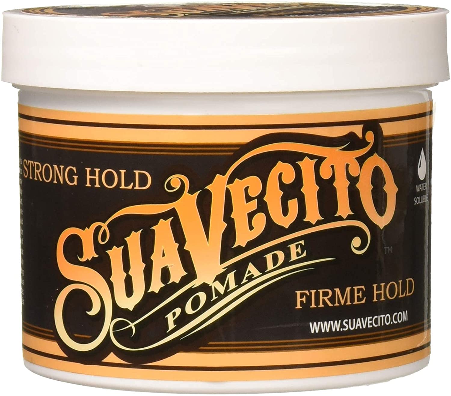 Suavecito strong hold pomade 32oz jar for durable, all-day styling.
