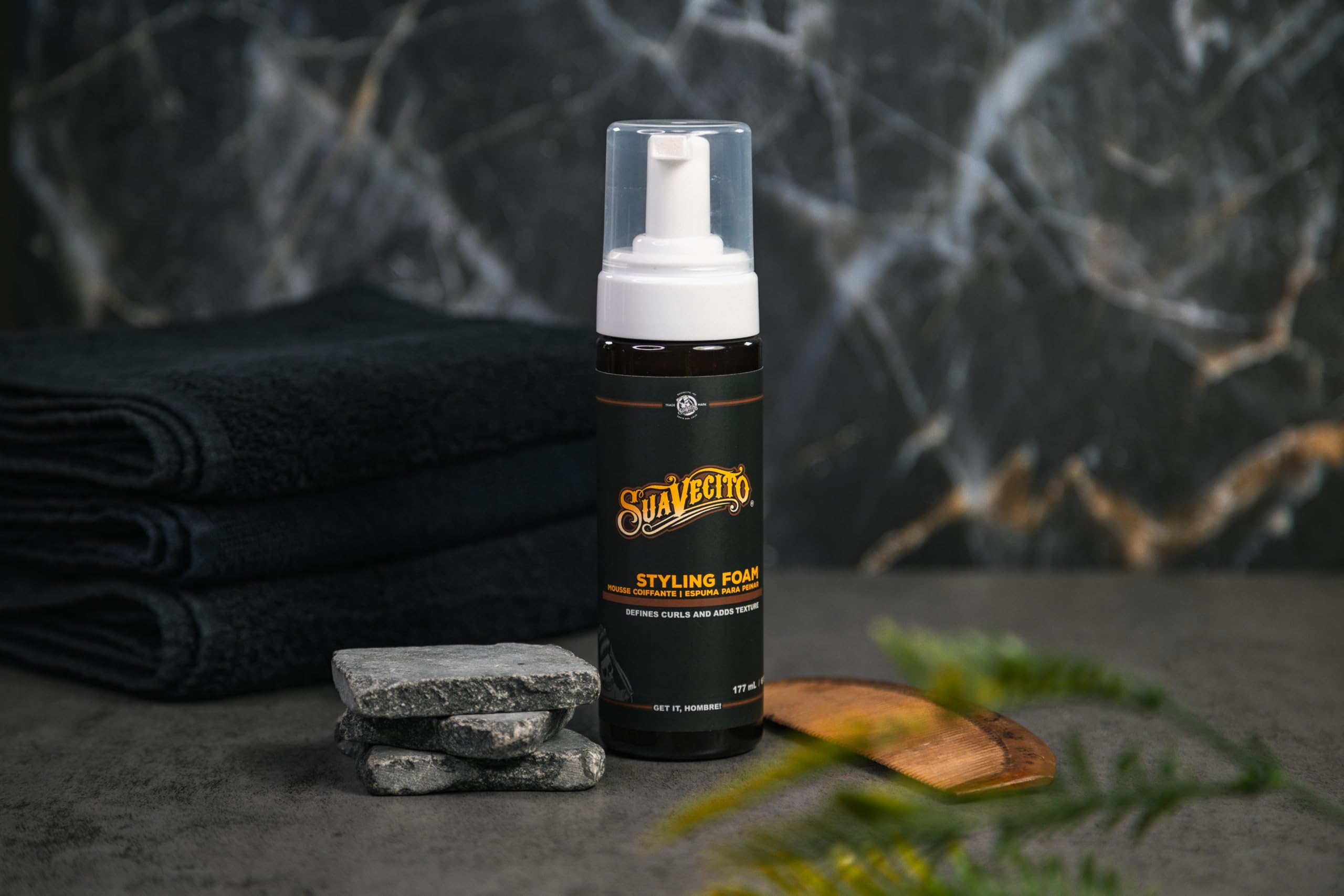 Suavecito Styling Foam Mousse ready for daily styling routines.