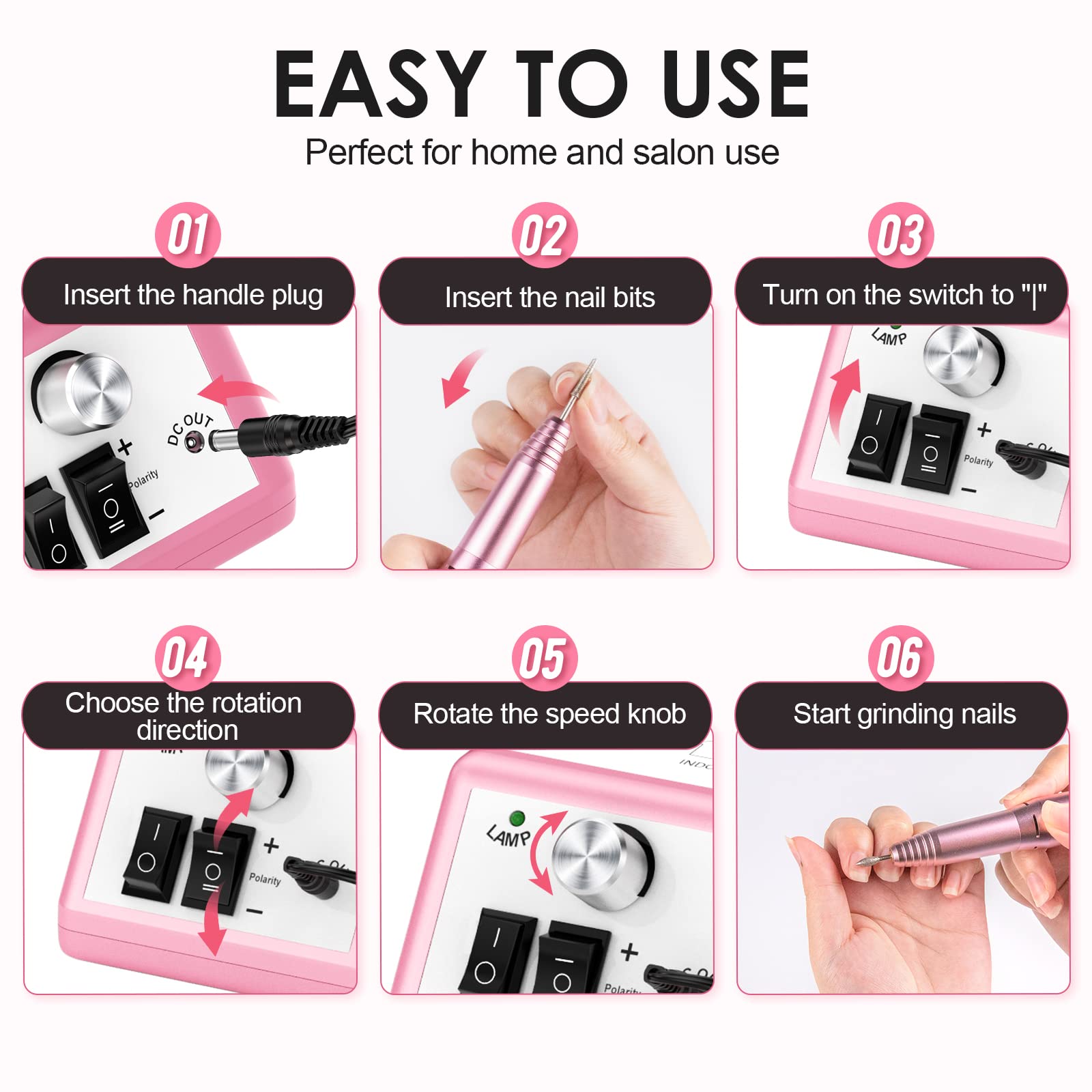 SUBAY easy-to-use electric cuticle remover suits beginners and professionals