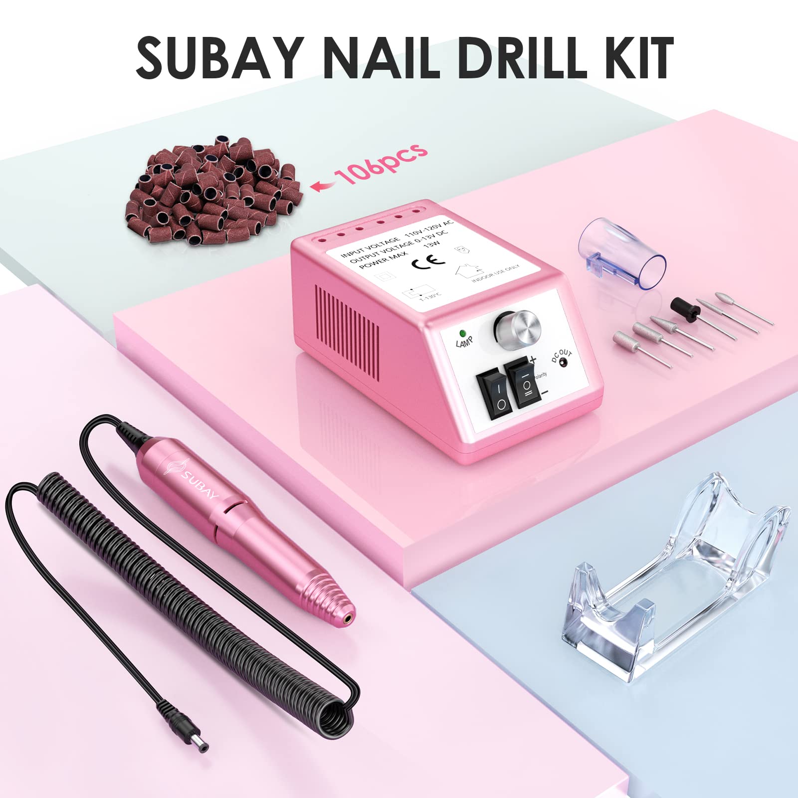 SUBAY compact pink kit shows low noise and comfortable grip during use