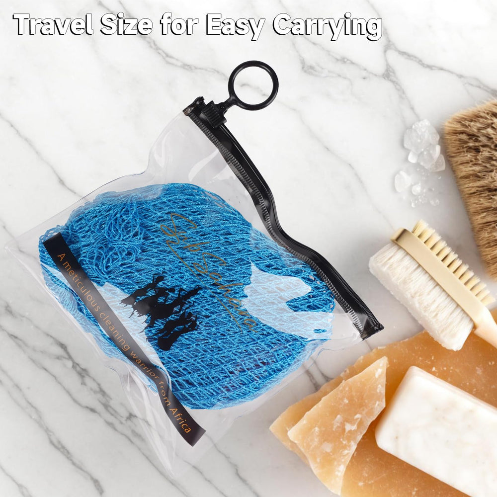 SubSahara travel pouch demonstrates compact, travel-friendly packaging for gym or trips.