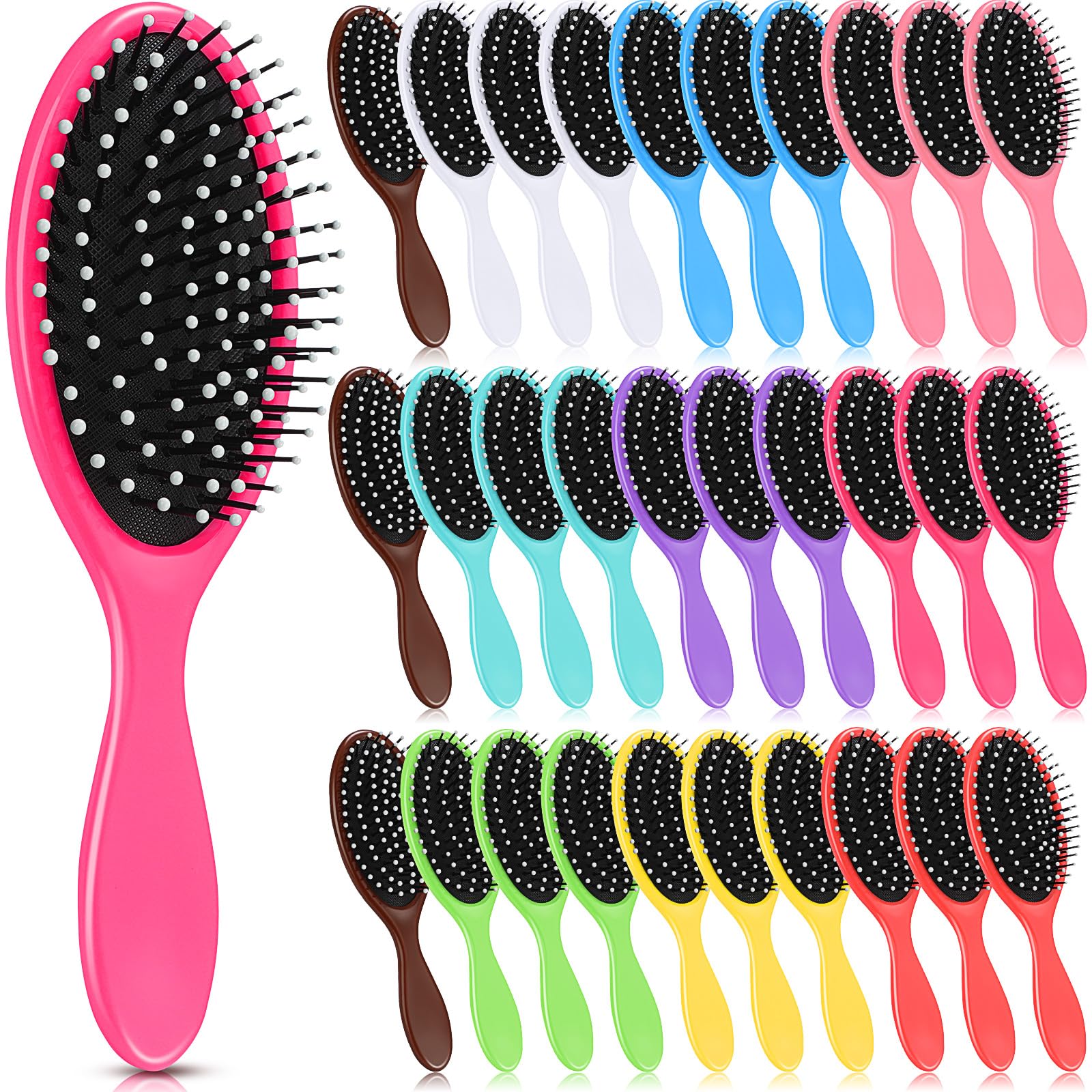 Suclain 30-piece wet hair brush pack laid out for bulk family replacements.