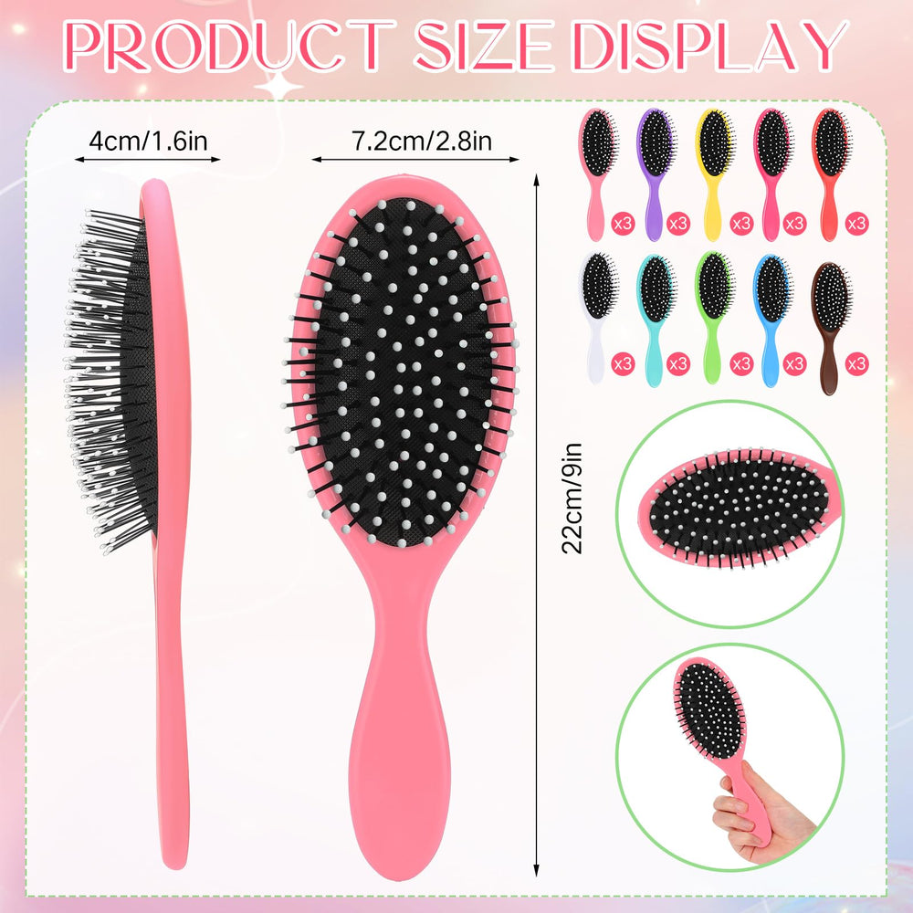 Suclain soft bristles and cushion base close-up for gentle detangling.