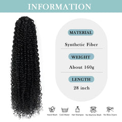 SuCoo curly ponytail texture close-up showing soft, silk-like feel.