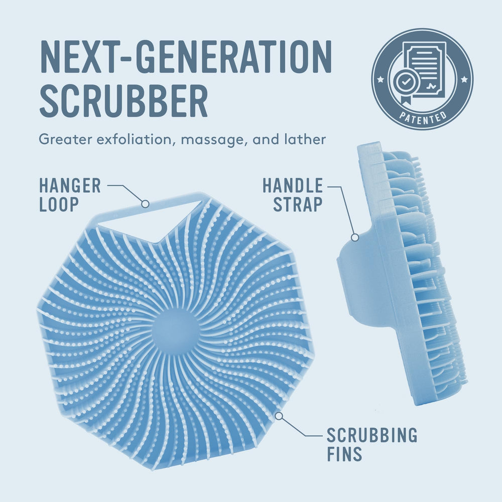 Sud Scrub material detail emphasizes durable food-grade silicone built to last