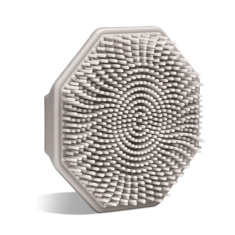 Sud Scrub antimicrobial silicone face scrubber with soft bristles for gentle cleansing that protects sensitive skin