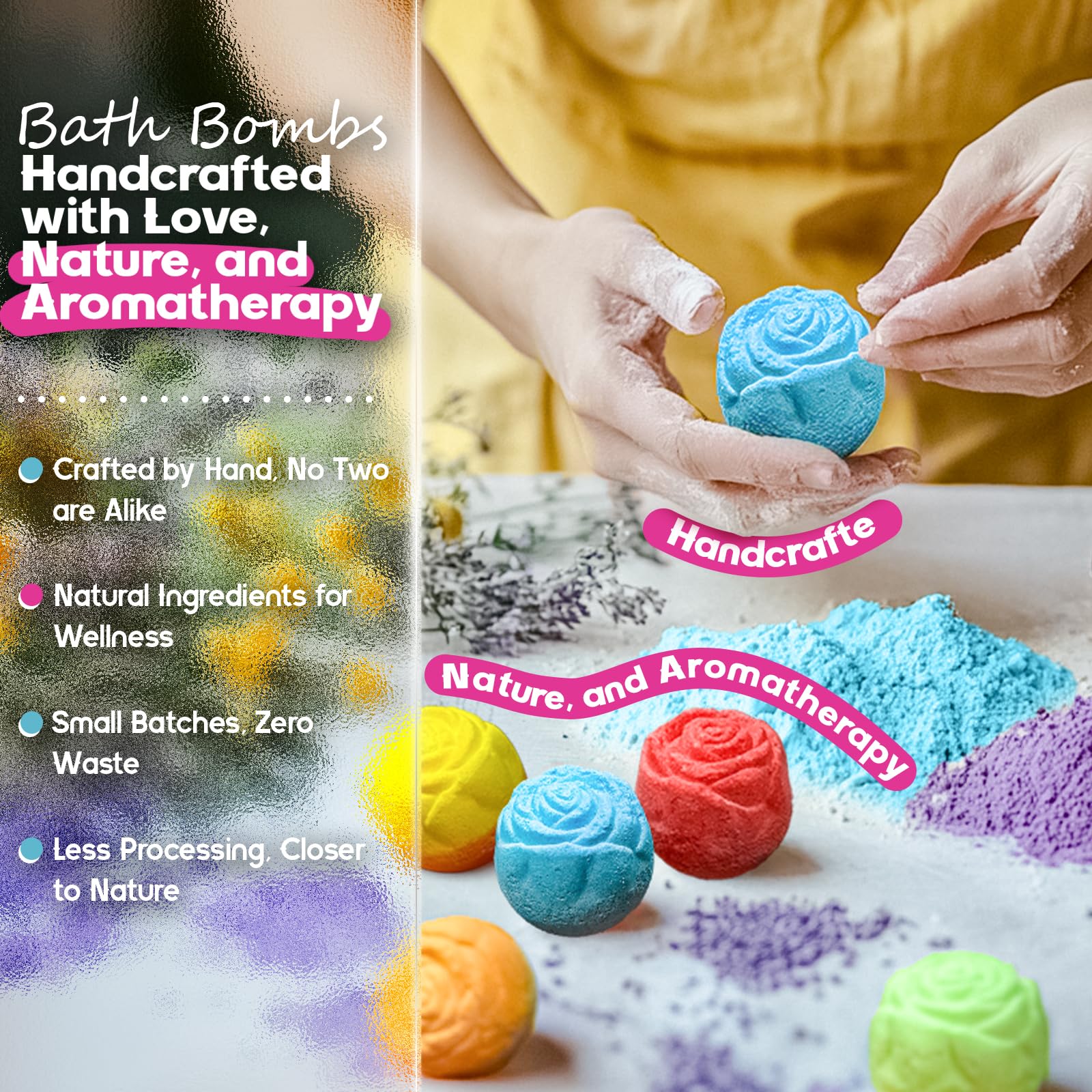 SudsyRoar jasmine-energizing-bath-bomb delivers a bright morning boost.
