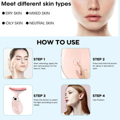 Suenohyu facial massager handheld portability for convenient at-home sessions.